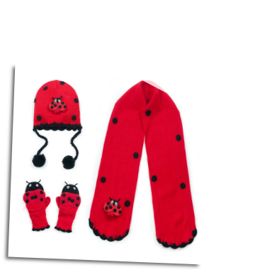 Ki - 00511 Ladybug Knitwear Set